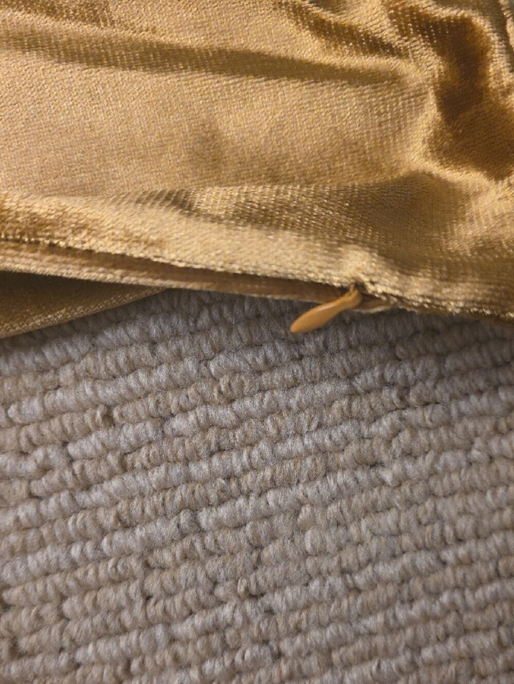 Gold Velvet Pillow Covers - Set of 2 - Picture 3 of 6